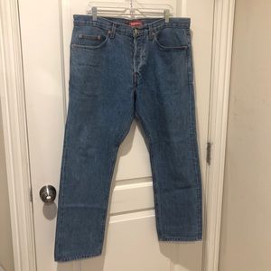 Supreme blue jeans